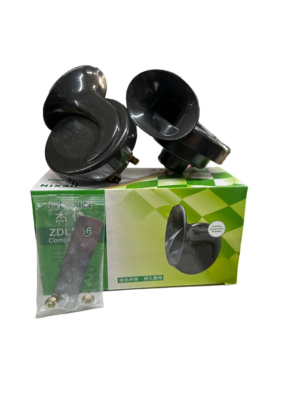 צופר חשמלי כפול ZDL 166 Compact Plus ‏48V, ‏400Hz/500Hz, ‏110dB, זוג צופרי היי/לו קומפקטיים