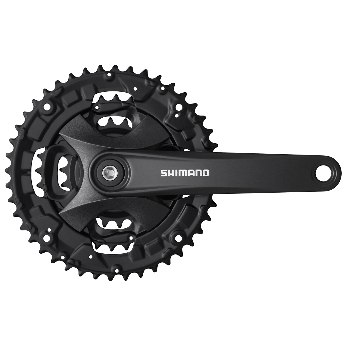 Shimano (FC-MT101) Shimano 9 Spd Square Crankset w/o Chain Guard